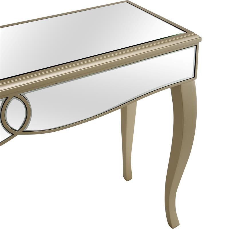Camden Isle Eleanor Console Table with Champagne Gold Legs