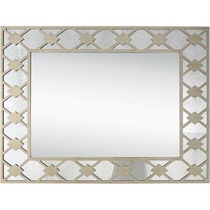 camden isle algiers wall mirror with wood in gold finish