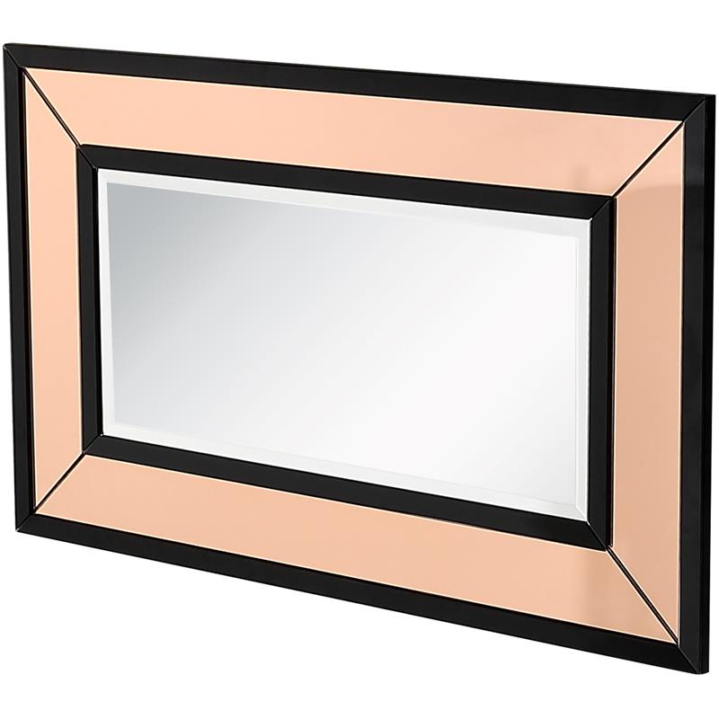 Camden Isle Gelenau Wall Mirror with Wood in Gold Finish