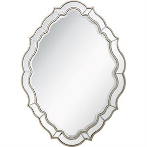 camden isle eleanor wall mirror with wood in gold finish
