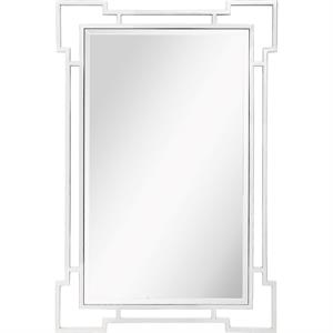 camden isle aldon wall mirror with stainless steel in silver finish
