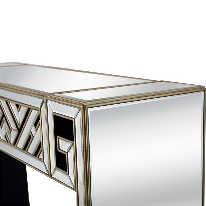 Camden Isle Becket Console Table with Wood in Clear Finish