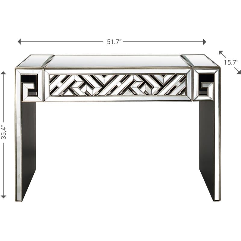 Camden Isle Becket Console Table with Wood in Clear Finish