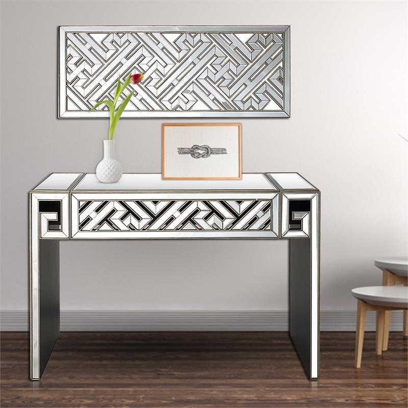 Camden Isle Becket Console Table with Wood in Clear Finish