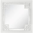 Camden Isle Dynasty Wall Mirror and Console Table with Glass in White Finish