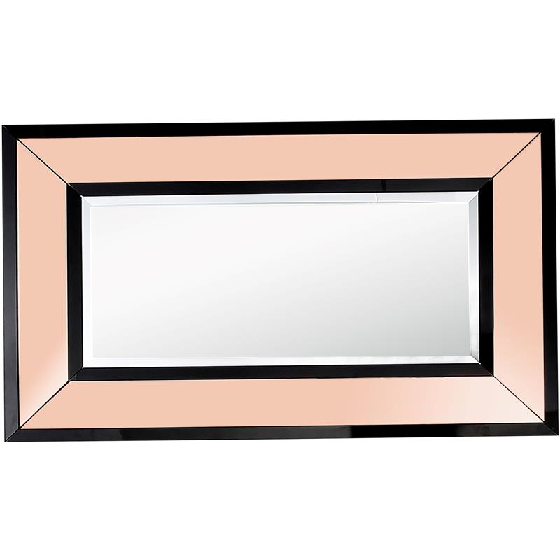 Camden Isle Gelenau Wall Mirror and Console Table with Wood in Gold Finish