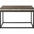 Camden Isle Bailey Wall Mirror and Console Table with Wood in Brown Finish