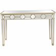 Camden Isle Lilian Wall Mirror and Console Table with Wood in Gold Finish