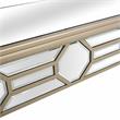 Camden Isle Lilian Wall Mirror and Console Table with Wood in Gold Finish