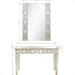 Camden Isle Lilian Wall Mirror and Console Table with Wood in Gold Finish