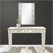Camden Isle Lilian Wall Mirror and Console Table with Wood in Gold Finish