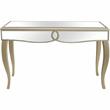 Camden Isle Eleanor Wall Mirror and Console Table with Wood in Gold Finish