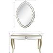Camden Isle Eleanor Wall Mirror and Console Table with Wood in Gold Finish