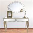 Camden Isle Eleanor Wall Mirror and Console Table with Wood in Gold Finish
