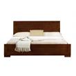 Camden Isle Full Size Trent Wood Platform Bed in Walnut with 1 Nightstand