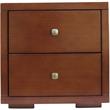 Camden Isle Full Size Trent Wood Platform Bed in Walnut with 1 Nightstand