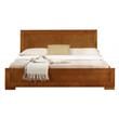 Camden Isle Full Size Trent Wood Platform Bed in Oak with 1 Nightstand