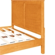 Winston Wooden Platform Bed in Cherry Queen with 2 Nightstands