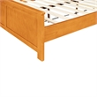 Winston Wooden Platform Bed in Cherry King with 2 Nightstands