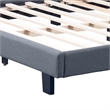 Carlisle Upholstered Platform Bed Gray Fabric Queen