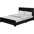 Camden Isle Oxford Wooden Black Queen Bed with Complete Slat System
