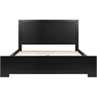 Camden Isle Oxford Wooden Black Queen Bed with Complete Slat System