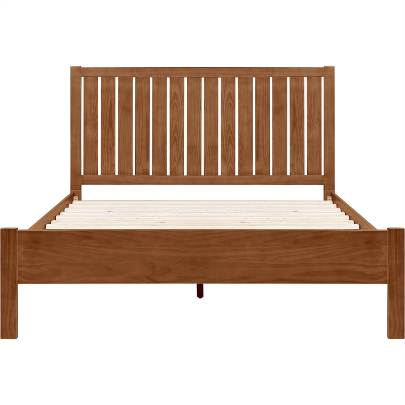 Graham Wooden Platform Bed in Walnut Queen