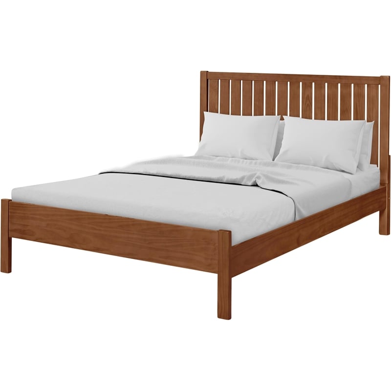 Graham Wooden Platform Bed in Walnut King