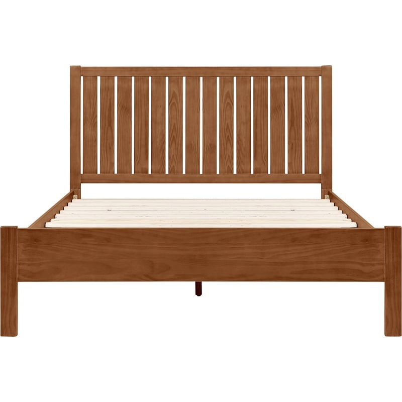 Graham Wooden Platform Bed in Walnut King