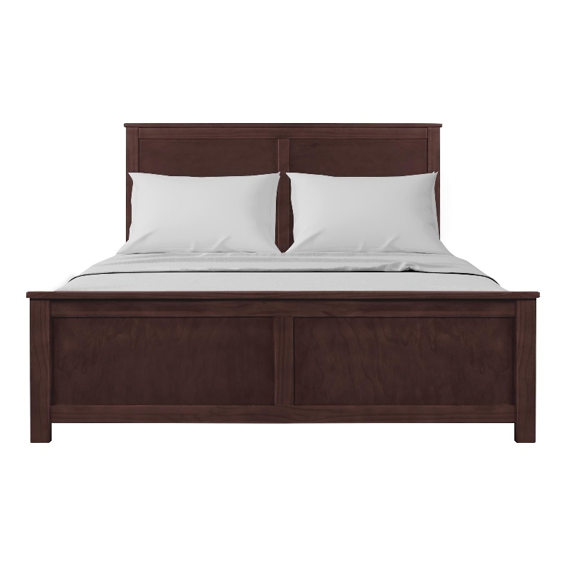 Winston Wooden Platform Bed in Espresso King