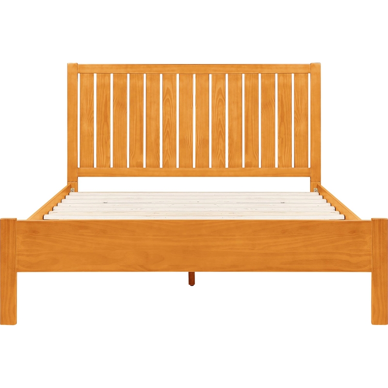 Graham Wooden Platform Bed in Cherry Queen