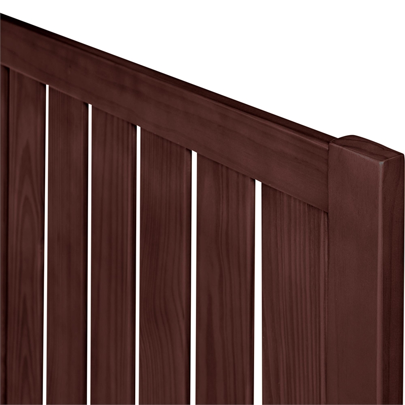 Graham Wooden Platform Bed in Espresso Queen