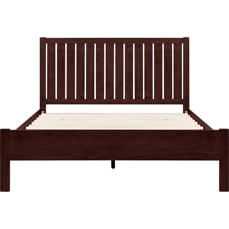 Graham Wooden Platform Bed in Espresso King