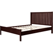 Graham Wooden Platform Bed in Espresso King