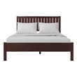 Graham Wooden Platform Bed in Espresso King