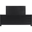 Caroline Wooden Platform Bed in Black Queen