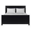 Caroline Wooden Platform Bed in Black Queen