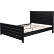 Caroline Wooden Platform Bed in Black King
