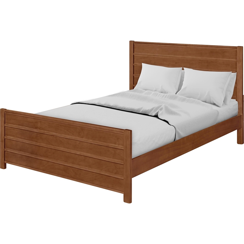 Caroline Wooden Platform Bed in Walnut Queen