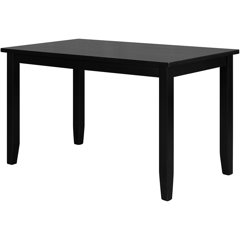 Kendal Wood Dining Table in Black Seats 6