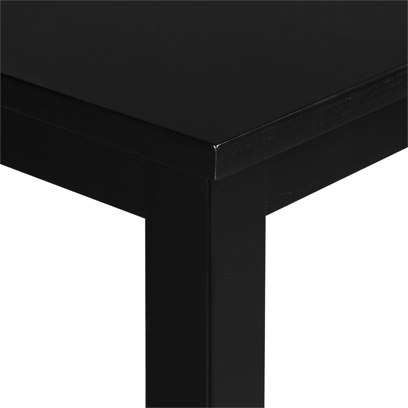 Kendal Wood Dining Table in Black Seats 6