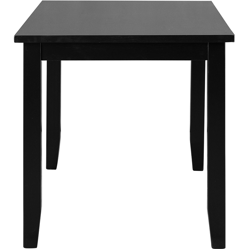 Kendal Wood Dining Table in Black Seats 6