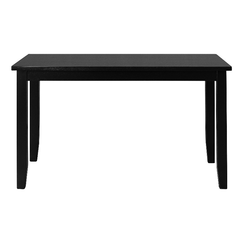 Kendal Wood Dining Table in Black Seats 6