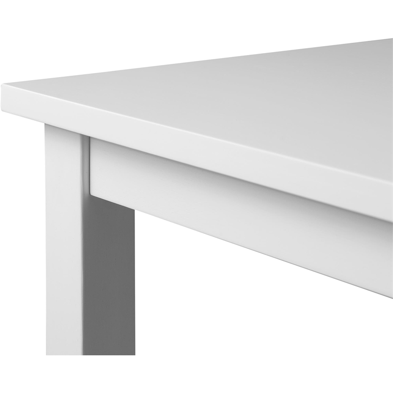 Kendal Wood Dining Table in White Seats 6