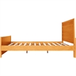 Caroline Wooden Platform Bed in Cherry Queen