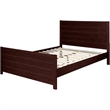 Caroline Wooden Platform Bed in Espresso Queen