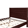 Caroline Wooden Platform Bed in Espresso Queen