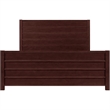 Caroline Wooden Platform Bed in Espresso King