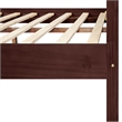 Caroline Wooden Platform Bed in Espresso King