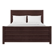 Caroline Wooden Platform Bed in Espresso King